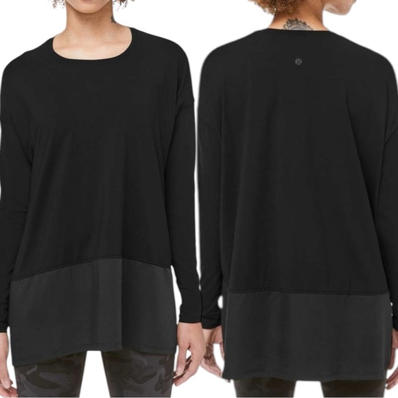 Lululemon Ease of Mind Long Sleeve Size 6  Black - Picture 1 of 8